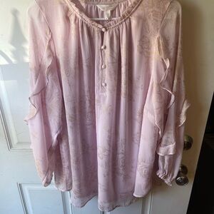 LC Lauren Conrad Pink Blouse